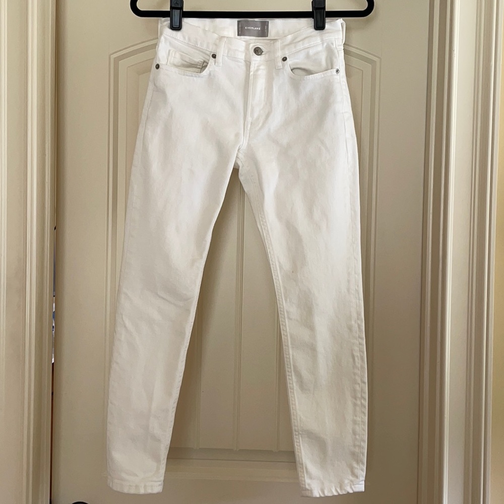 Everlane ankle jeans. Size 25. White.